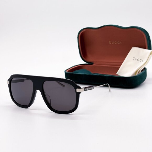 NEW GUCCI GG1309S 005, UNISEX SHIELD SUNGLASSES GUCCI - Picture 1 of 13